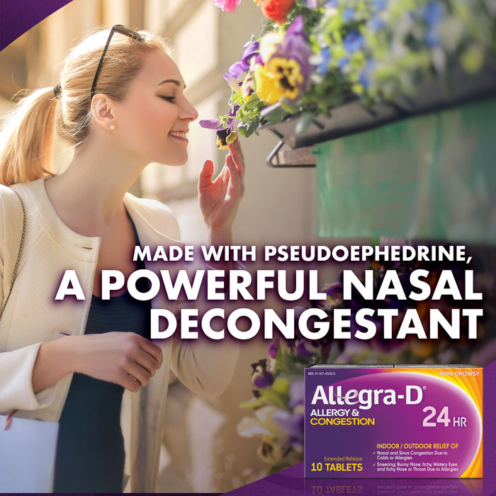 Allegra-D Allergy & Congestion Non-Drowsy 24-Hour Tablets