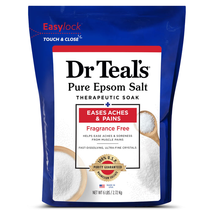 Dr. Teal's Pure Epsom Salt Therapeutic Soak - 6 Lbs