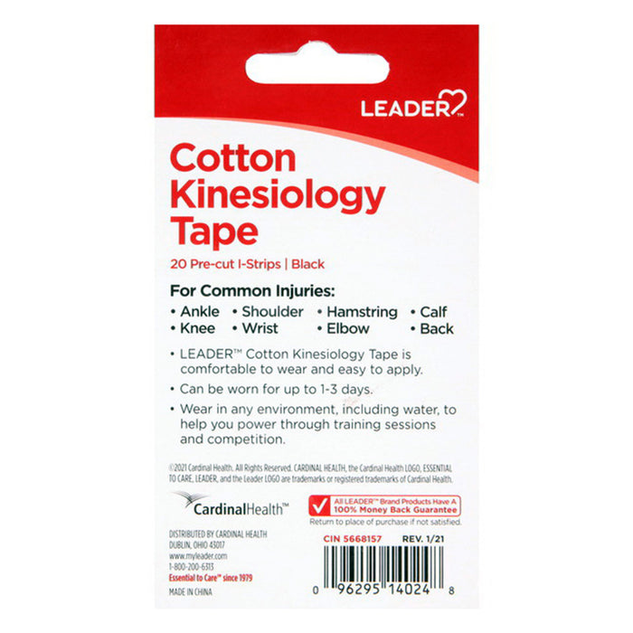 Leader Cotton Kinesiology Tape - 20 Strips