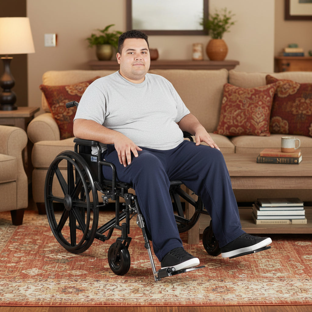 Medacure Ultra Wide Bariatric Wheelchair - 700 lb. Weight Capacity