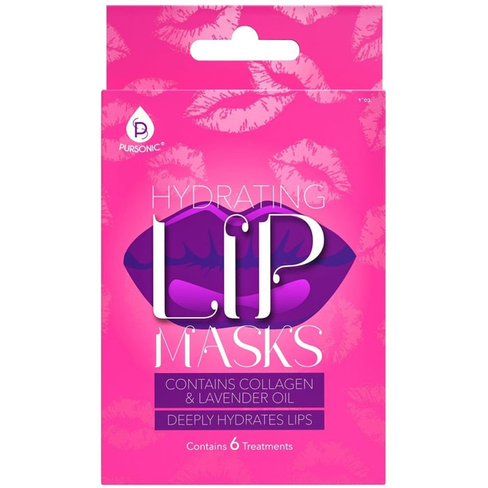 Pursonic Hydrating Lip Masks - Pack of 6