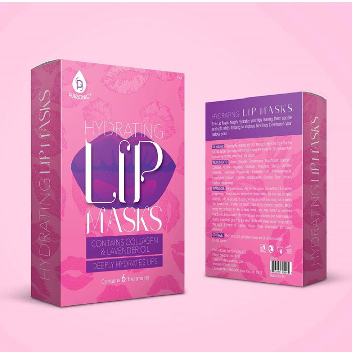 Pursonic Hydrating Lip Masks - Pack of 6