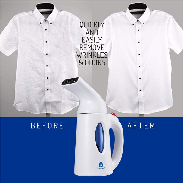 Pursonic Portable Handheld Fabric Steamer Quick & Safe Wrinkle Removal