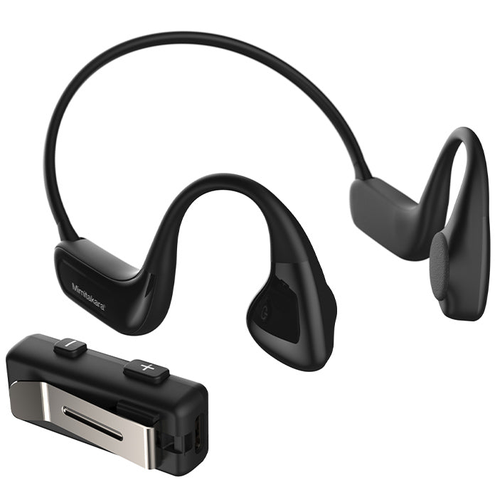 Amplificador auditivo de auriculares de conducción ósea Bluetooth Mimitakara con micrófono remoto 