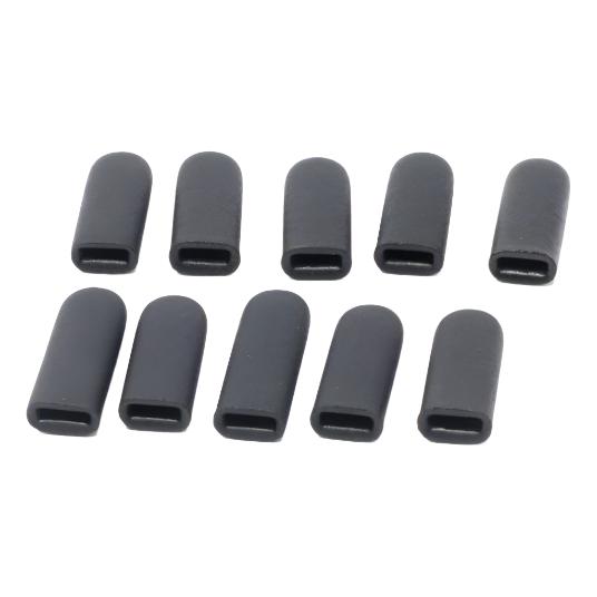 Invacare Tip-Rubber Black - 1 Pack (10/Pk)