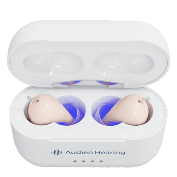 Audien Hearing Atom Pro 2 Wireless Rechargeable OTC Hearing Aid shophomemed