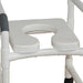 MJM International Shower PVC Chair with Deluxe Elongated Front Soft Seat