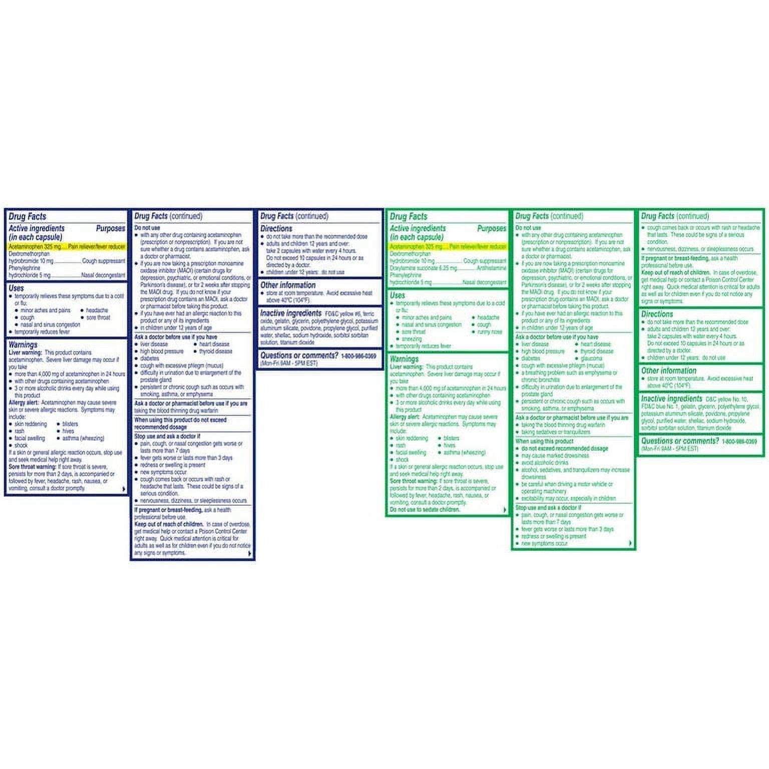 Alka-Seltzer Plus Cold & Flu Powermax Gels - Day 16 Ct + Night 8 Ct - Shop Home Med
