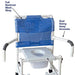 MJM International No Casters PVC Shower Chair with Double Drop Arms