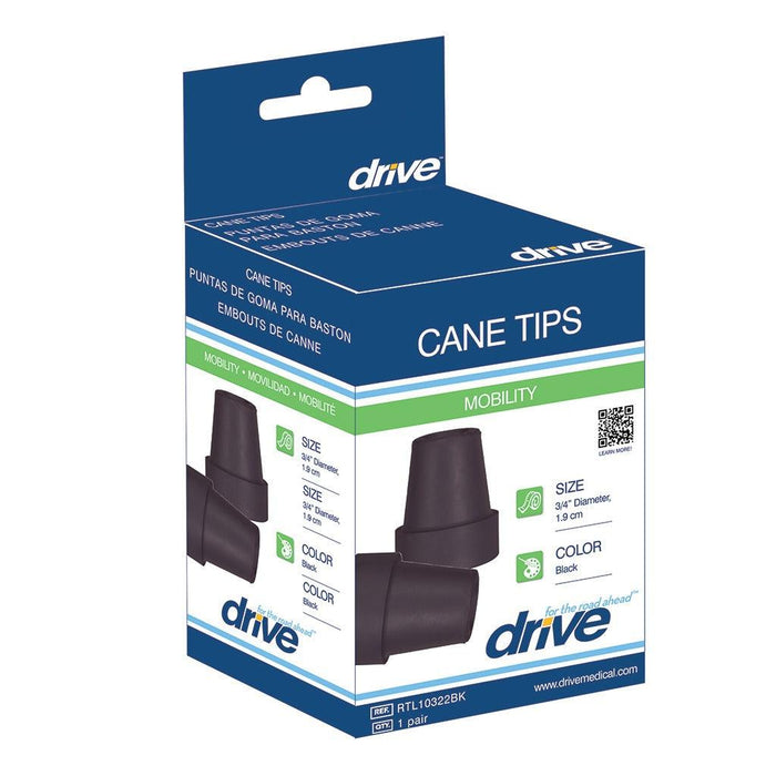 Drive Medical Cane Tip 3/4" Diameter - 1 Pair - Shop Home Med