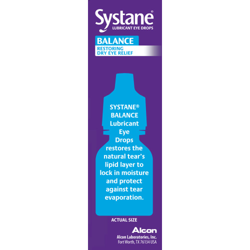 Systane Balance Lubricant Eye Drops Restore Dry Eye Relief - 10mL X 2Ct