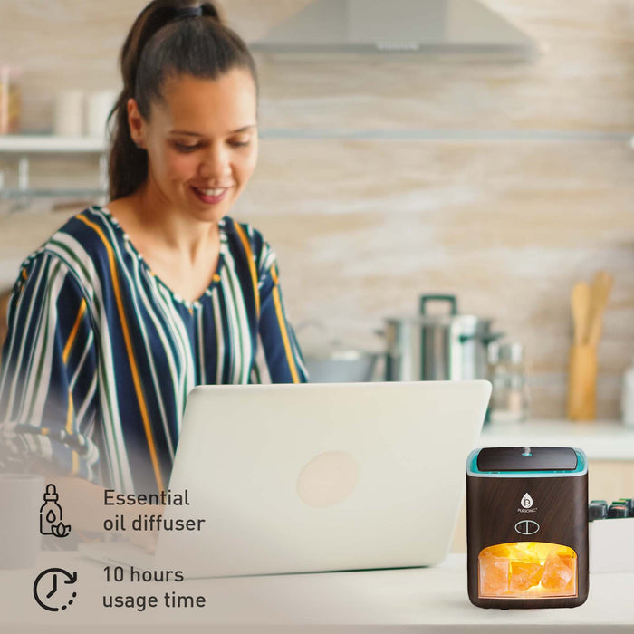 Pursonic 3-in-1 Salt Diffuser & 6 Pack Essential Oil Set shophomemed