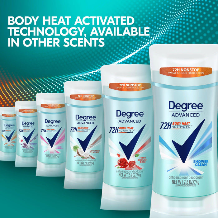 Degree Advanced Shower Clean Antiperspirant Deodorant Stick - Women