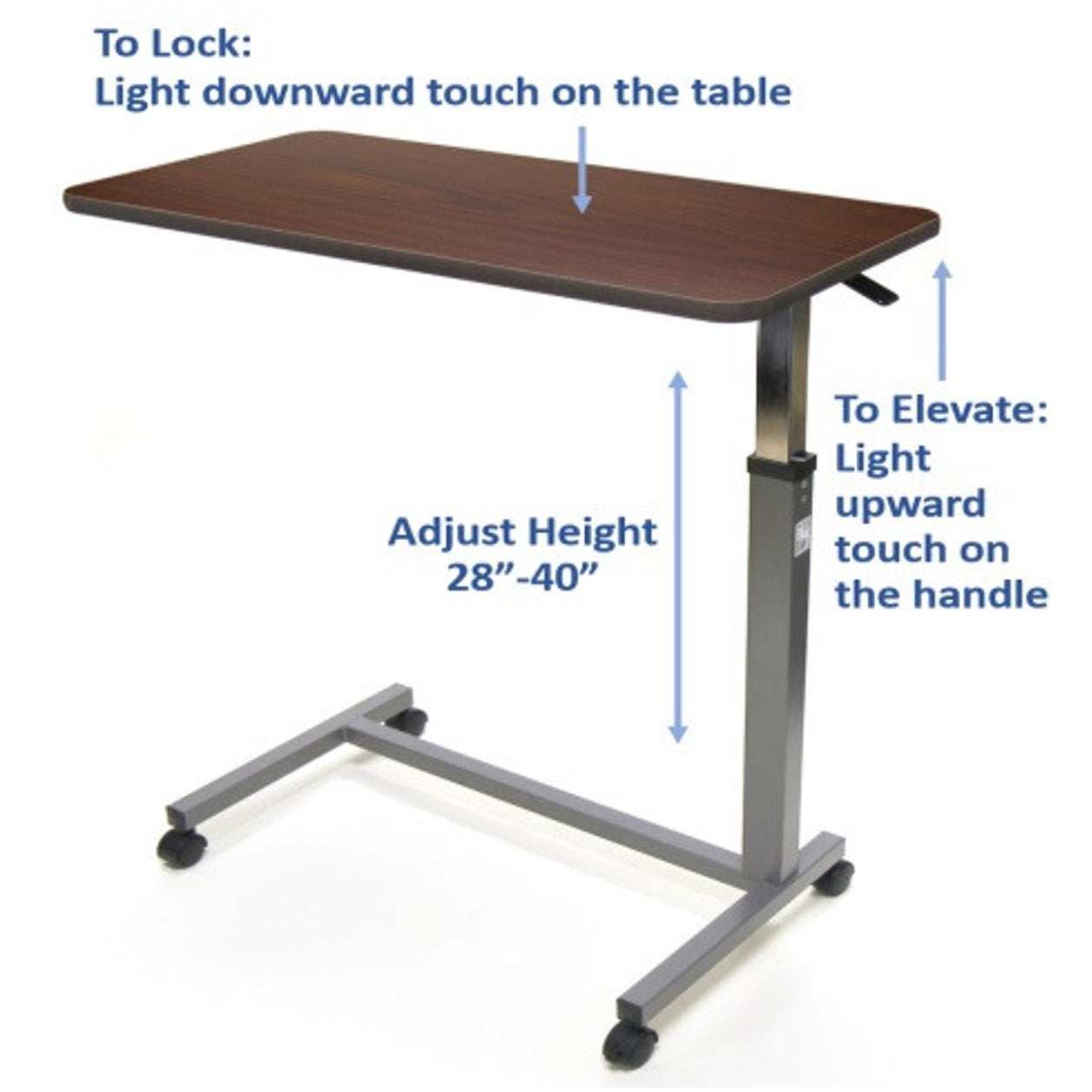 Invacare Auto-Touch Overbed Table