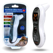 Mobi DualScan Ultra Pulse Talking Ear and Forehead Thermometer with 10+ Features