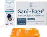 Cleanwaste Sani-Bag+ Medical Grade Commode Liners with Microban