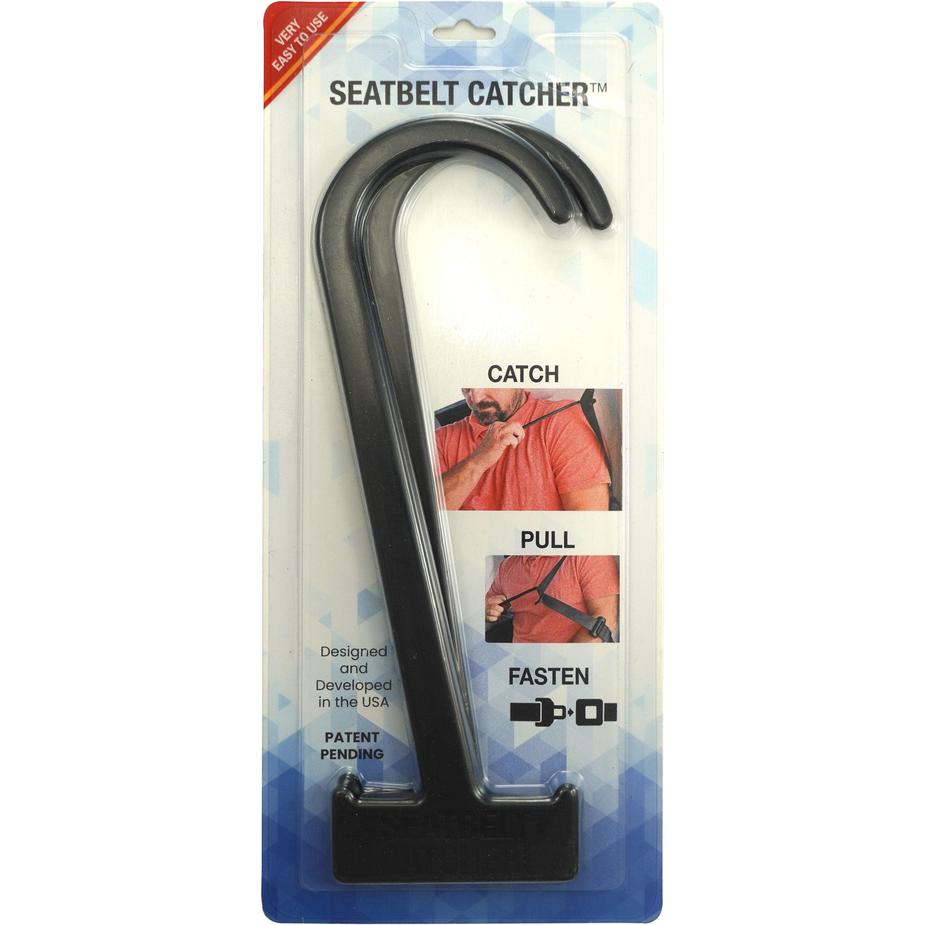 Gearu Seatbelt Catcher 2-Pack Easy Reach Seat Belt Grabber & Buckle Helper Tool for Seniors
