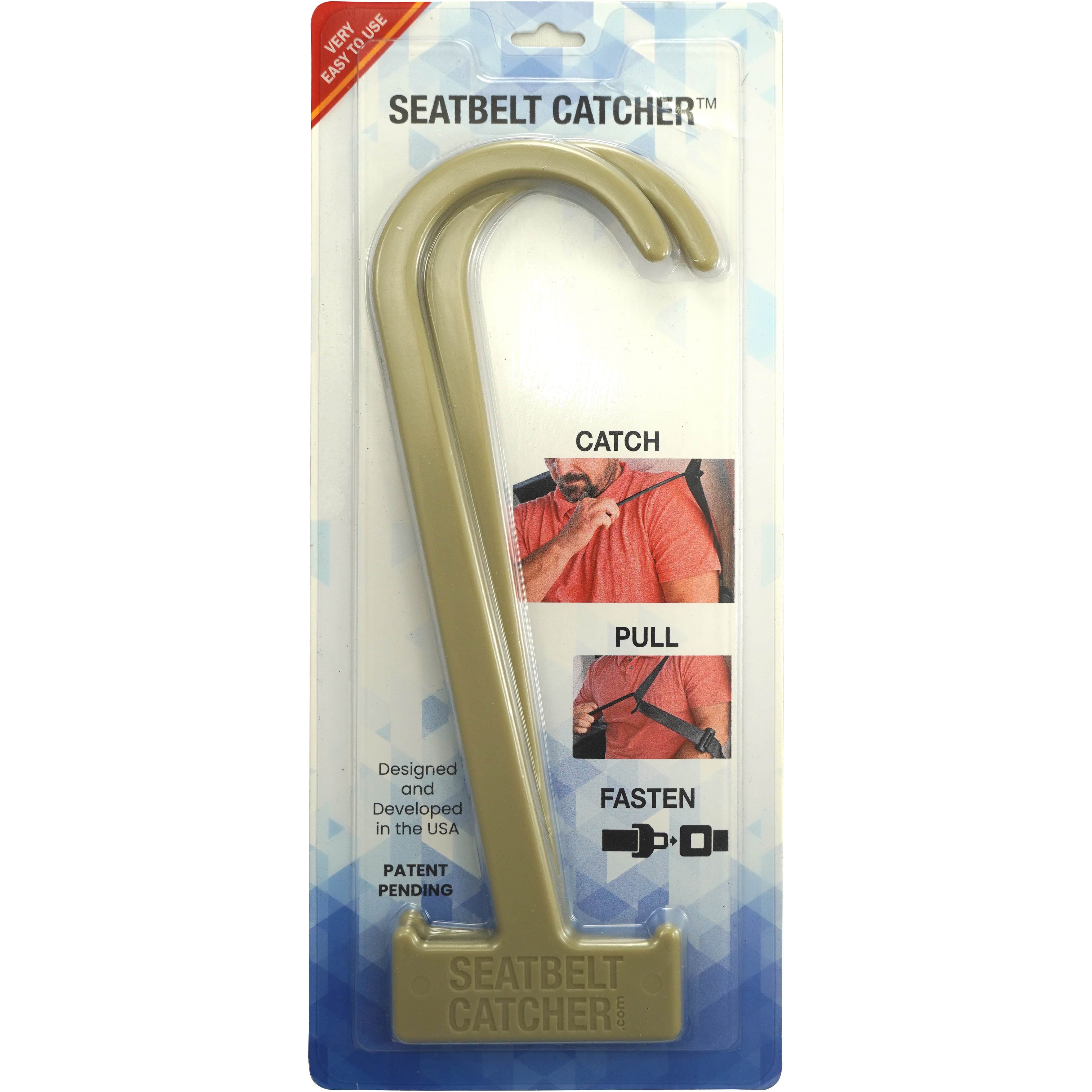 Gearu Seatbelt Catcher 2-Pack Easy Reach Seat Belt Grabber & Buckle Helper Tool for Seniors