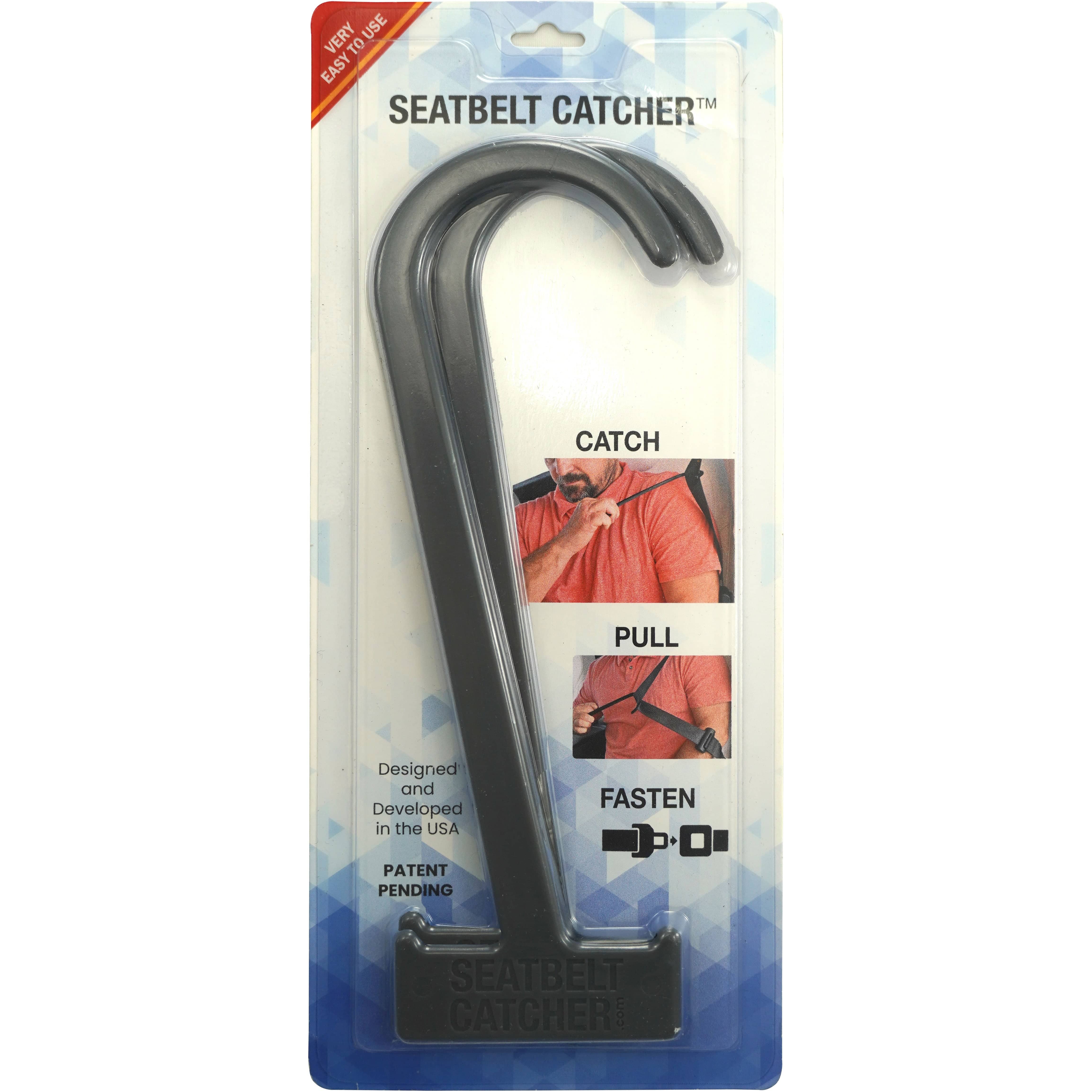 Gearu Seatbelt Catcher 2-Pack Easy Reach Seat Belt Grabber & Buckle Helper Tool for Seniors