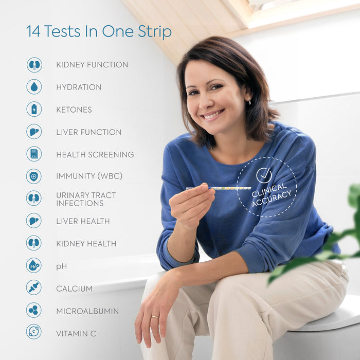 Prueba de análisis de orina Diagnox URS 14 en 1