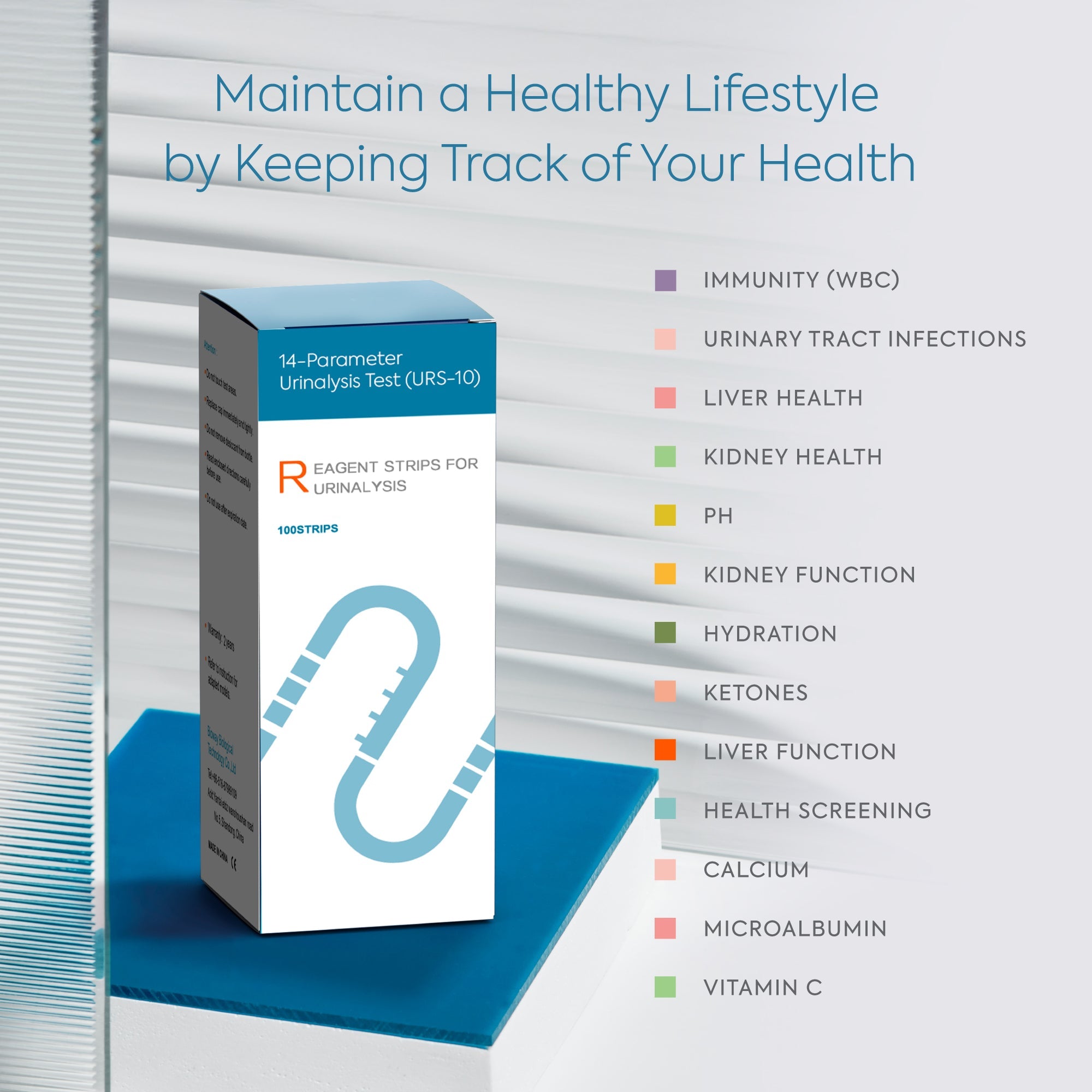 Diagnox URS 14-in-1 Urinalysis Test