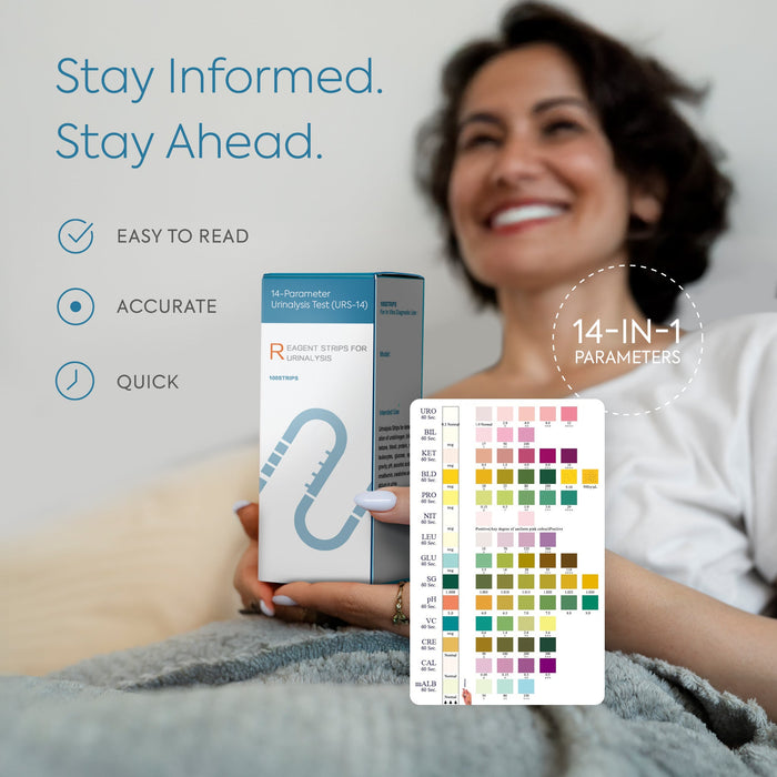 Prueba de análisis de orina Diagnox URS 14 en 1