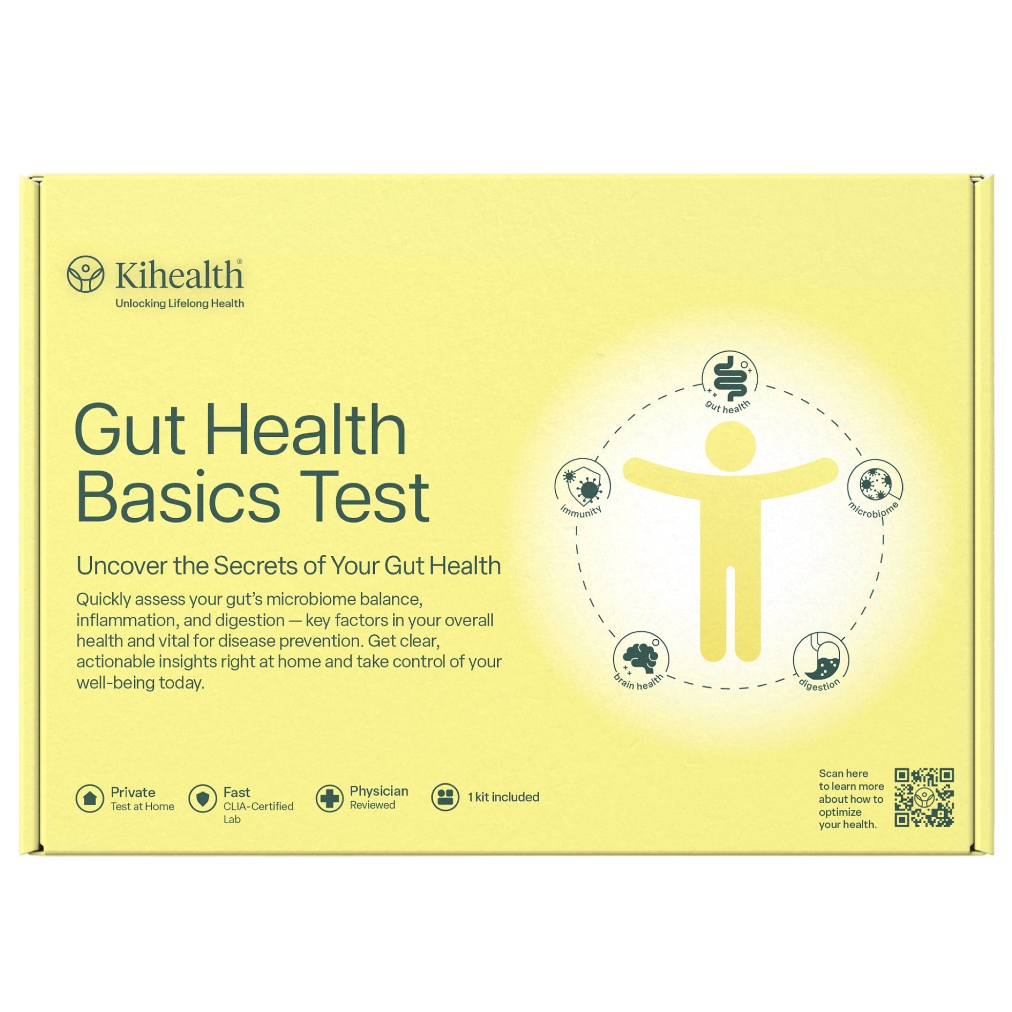 Prueba básica de salud intestinal de KiHealth