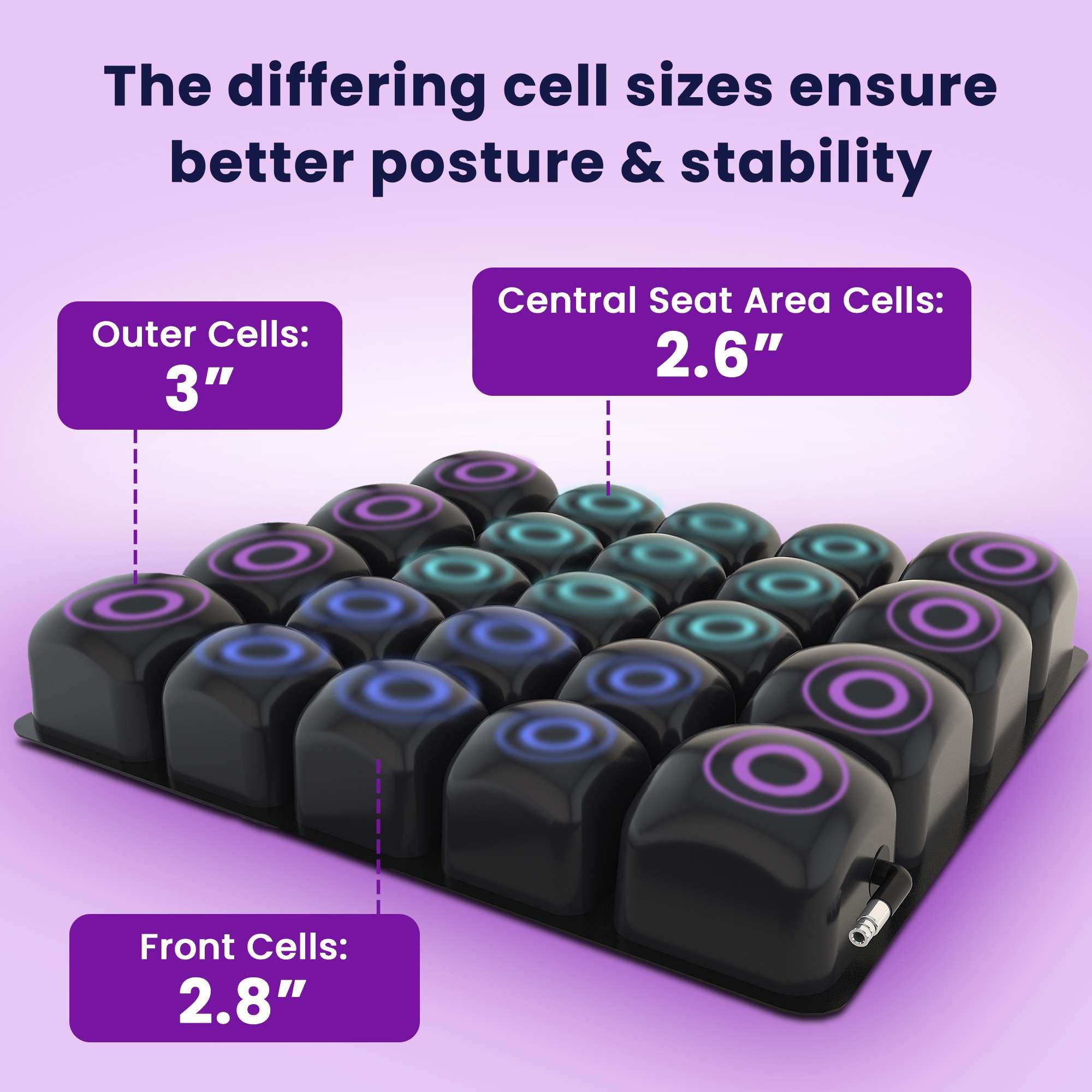 Pressure Sore Relief Wheelchair Seat Air Cushion