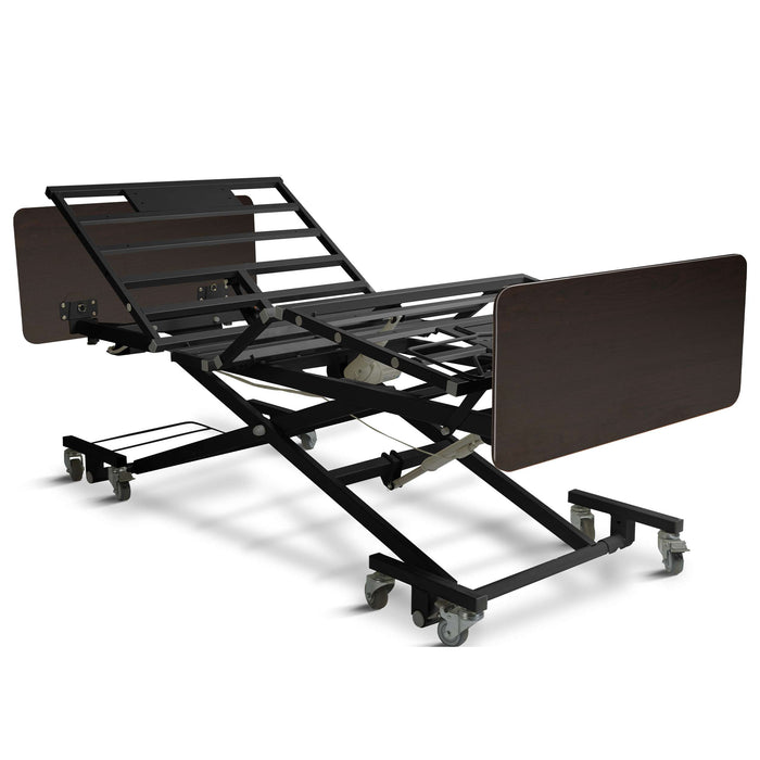 Ultra Low Electric Hospital Bed with Qbar Rails