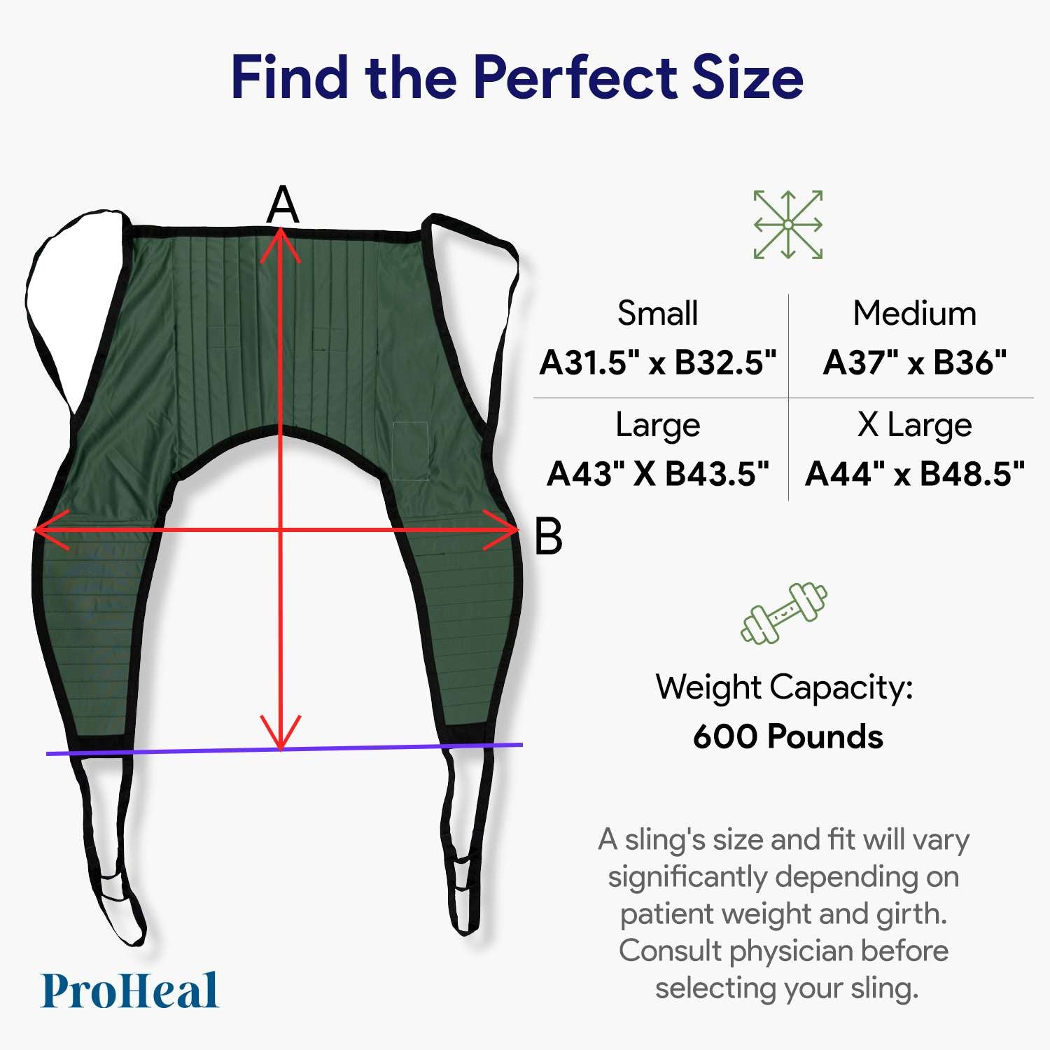 Universal Padded Lift U Sling