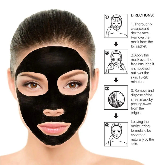 Pursonic Purifying Charcoal Sheet Mask - 5 Ct