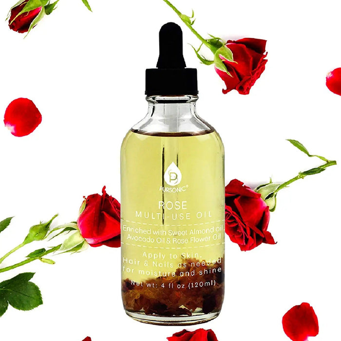 Pursonic Rose Flower Multi Use Body Oils - 4 Oz