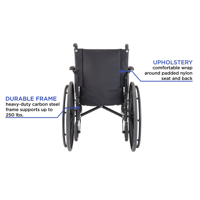 Invacare 9000XT Wheelchair with Fixed Height Space-Saver Arms