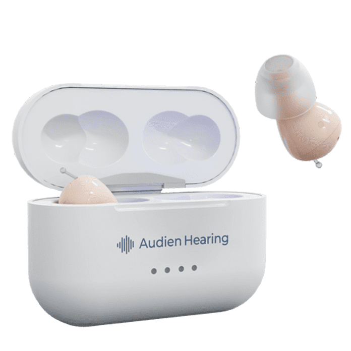 Audien Hearing Atom Pro 2 Wireless Rechargeable OTC Hearing Aid shophomemed