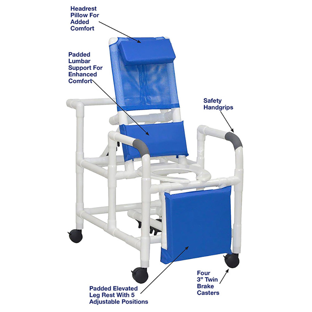 MJM International Reclining Shower Chair