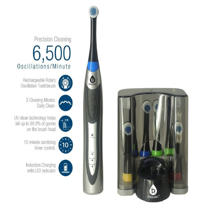 Pursonic Rechargeable Rotary Oscillation Toothbrush Pro Series