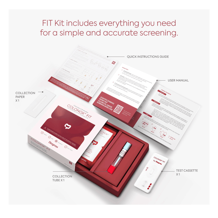 Diagnox Colonox Fit Home Colon Test Kit – Easy FIT/FOB Screening for Early Detection