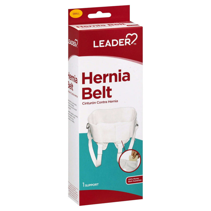 Leader Tm Hernia Belt White Small , Supports-Braces