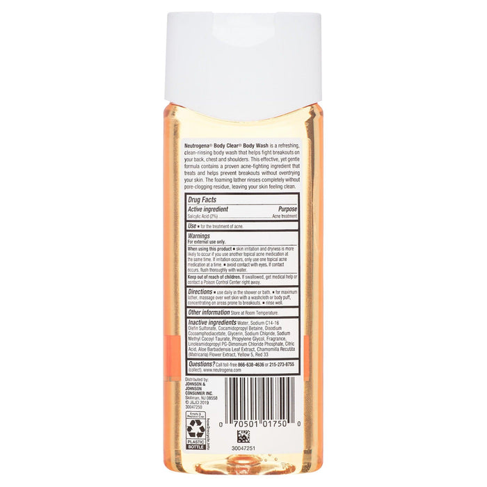 Neutrogena Body Clear Oil-Free Acne Body Wash - 8.5 fl oz - Shop Home Med