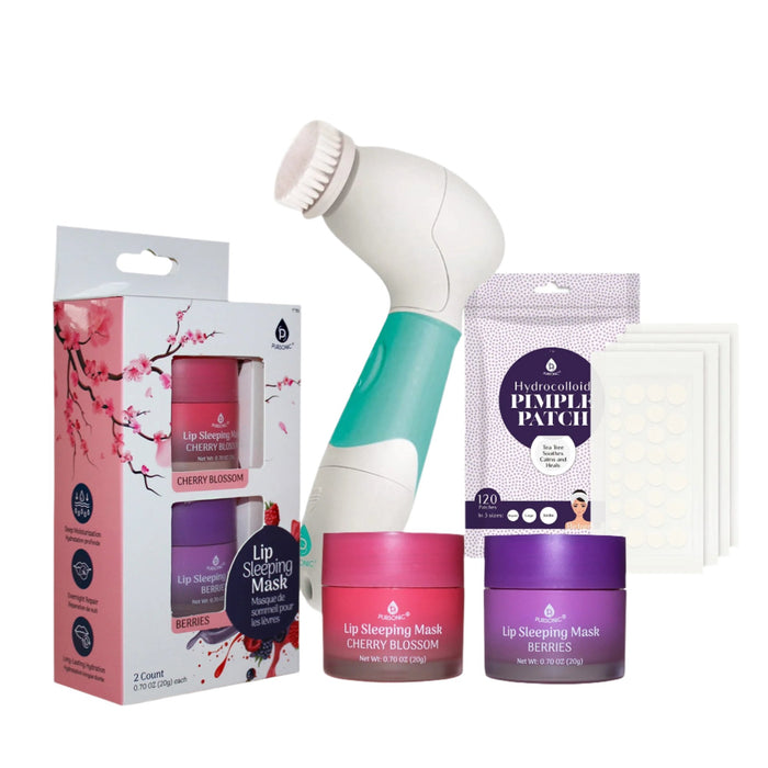 Pursonic Ultimate Skincare Bundle: Lip Care Acne Solution & Cleansing