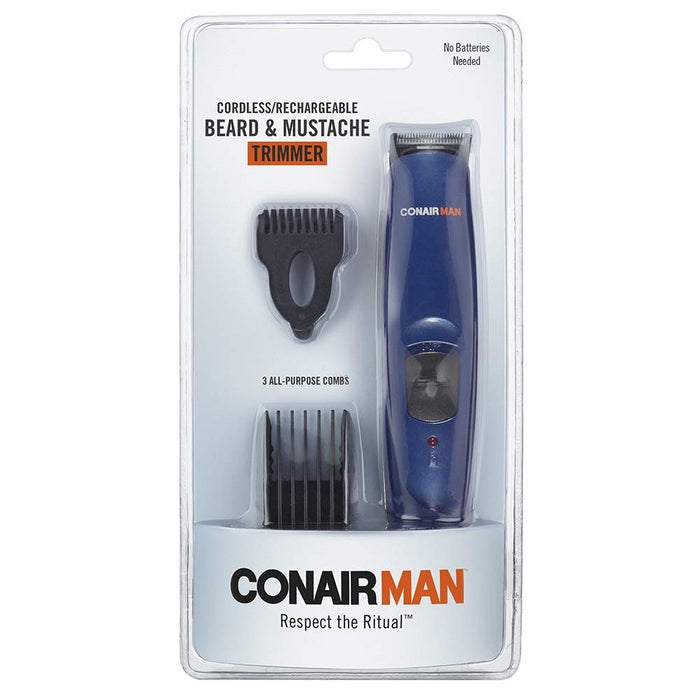 ConairMan Cordless/Rechargeable Beard and Mustache Trimmer