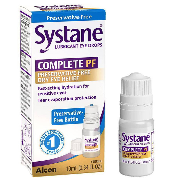 Systane Complete Preservative-Free Dry Eye Lubricant Drops - 10mL