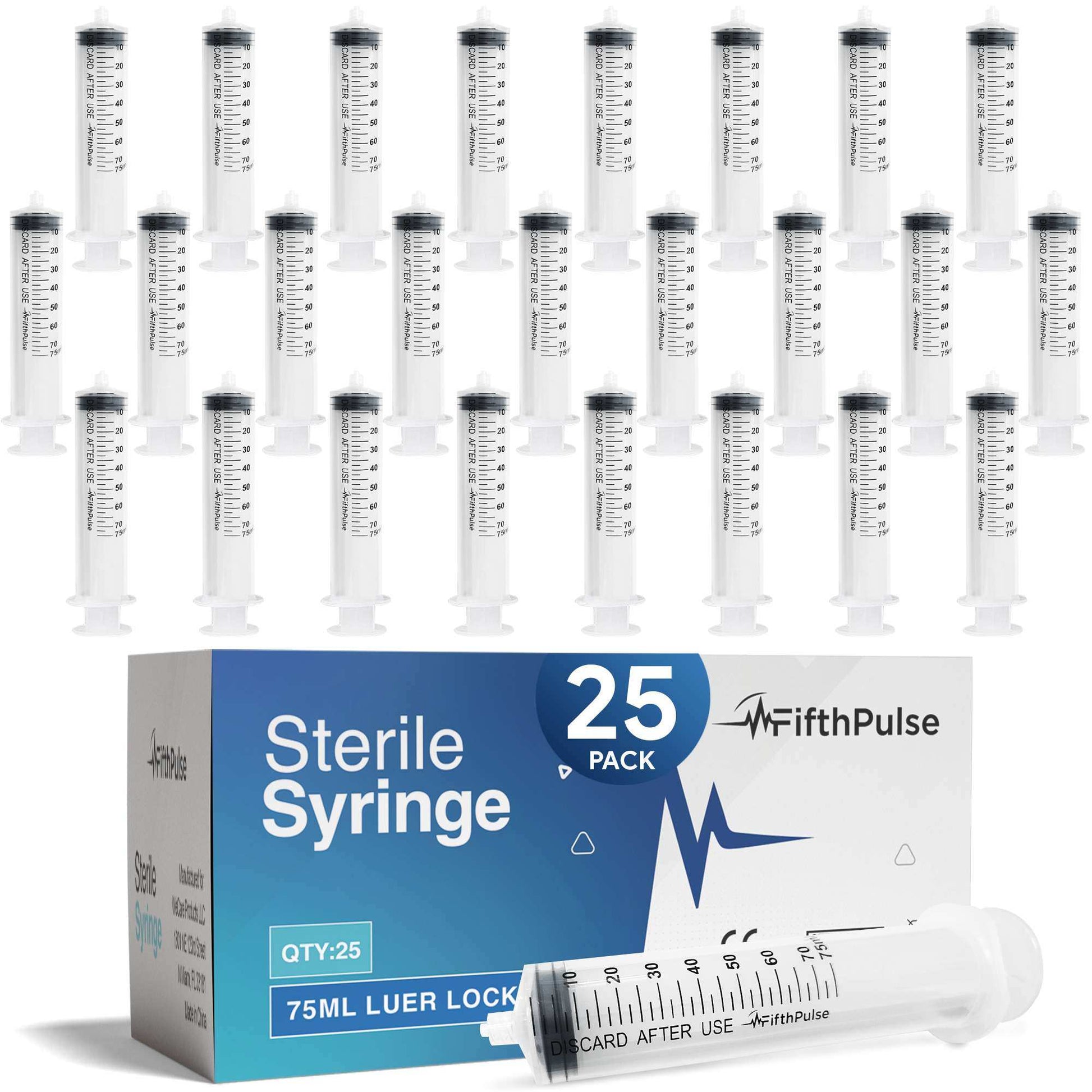 FifthPulse Disposable Luer Lock Syringes Without Needle