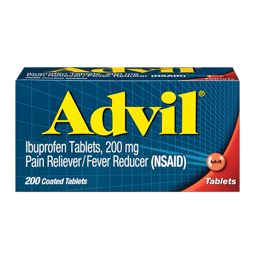 Advil Pain Reliever and Fever Reducer Ibuprofen Tablets - 200 Count - Shop Home Med