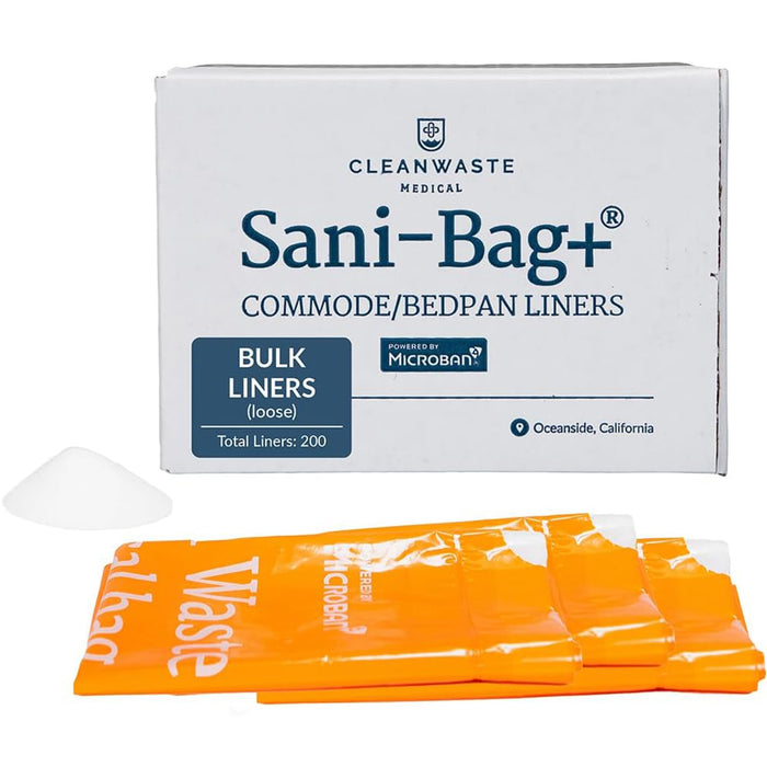 Bolsas para inodoro de grado médico Cleanwaste Sani-Bag+ con Microban