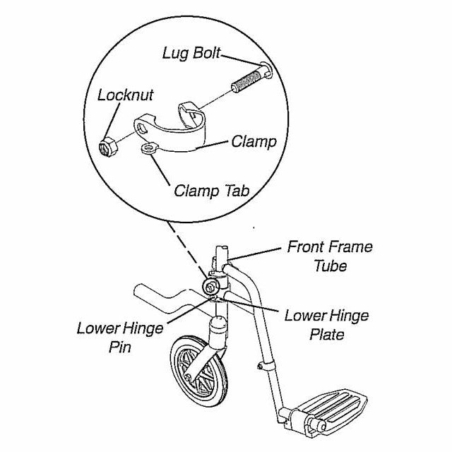 Non-Removable Footrest / Legrest