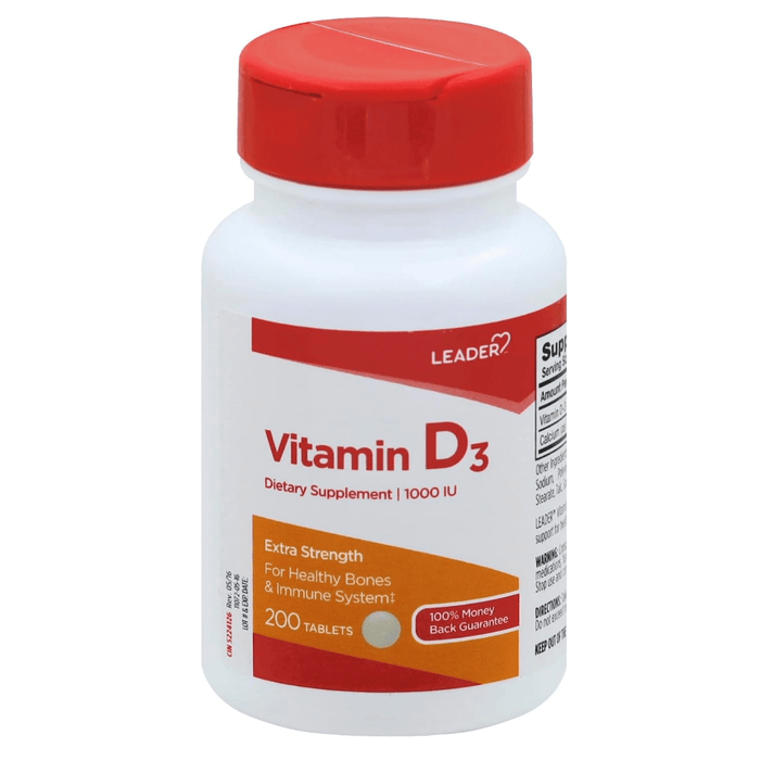 Leader Vitamin D3 1000IU Soft gels