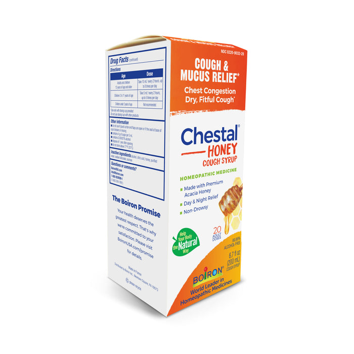 Boiron Chestal Adult Cough & Congestion Honey Cough Syrup