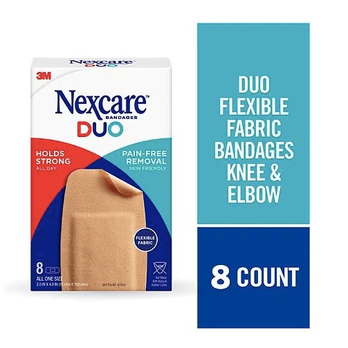 Nexcare Duo Bandages All One Size - 8 Ct