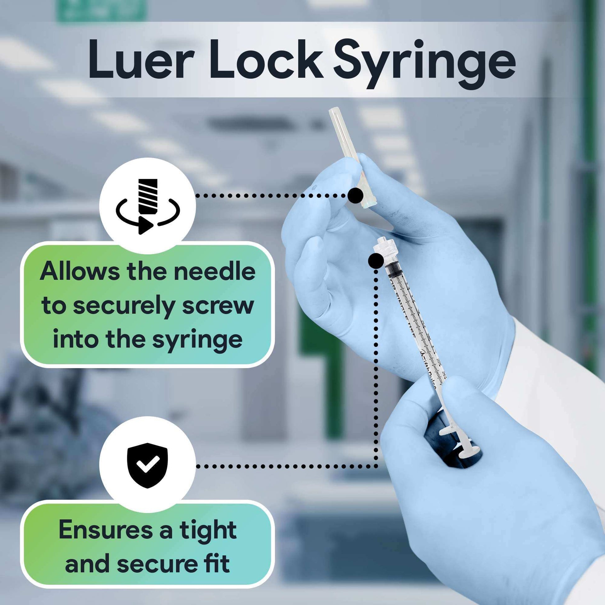 FifthPulse Disposable Luer Lock Syringes Without Needle